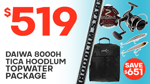 Daiwa 8000H BGMQ TiCA Hoodlum Stickbait Popper Topwater Package 9ft 200-300g 2pc