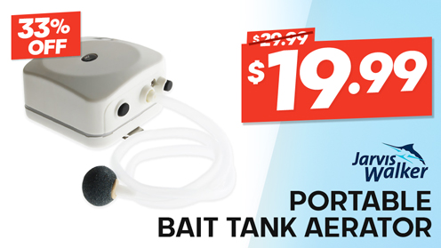 Jarvis Walker Portable 2-Speed Bait Tank Aerator