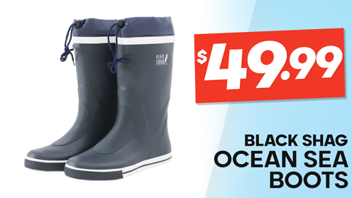 Black Shag Ocean Sea Boots