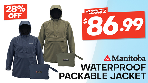 Manitoba Storm Compact 3 Waterproof Packable Jacket