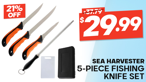 Sea Harvester 5-Piece Fishing Knife Set