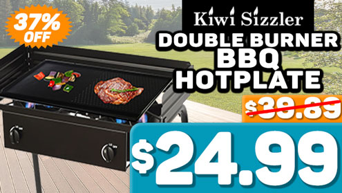 Kiwi Sizzler Double Burner BBQ Hotplate