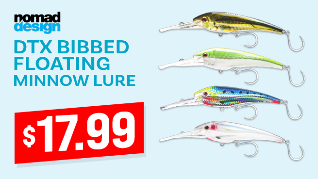 Nomad Design DTX Bibbed Floating Minnow Lure 85mm