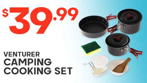 Venturer 8-Piece Camping Cooking Set