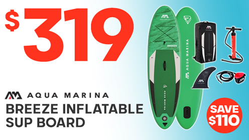 Aqua Marina Breeze All-Round Inflatable Stand Up Paddle Board Package 9ft 10in