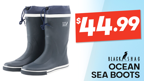 Black Shag Ocean Sea Boots