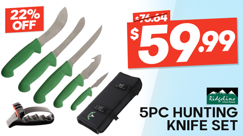 Ridgeline 5 Piece Hunting Knife Set