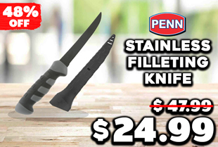 PENN Firm Flex Stainless Steel Filleting Knife 6in