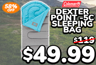 Coleman Dexter Point -5C Sleeping Bag Blue