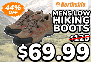 Northside Snohomish Mens Low Hiking Boots Chili Pepper