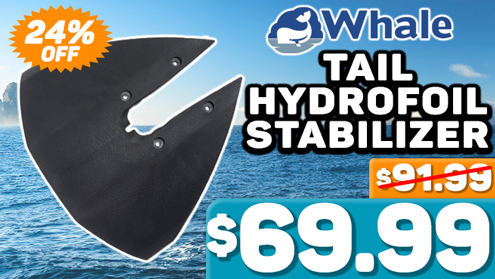 Whale Tail Hydrofoil Stabilizer for 40-350Hp Outboard Engines