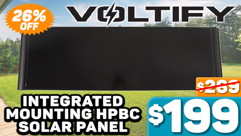 Voltify Integrated Mounting HPBC Solar Panel 200W