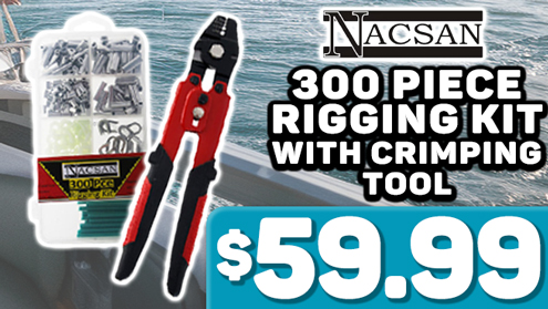Nacsan 300 Piece Rigging Kit with Crimping Tool