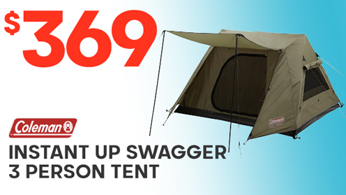 Coleman Instant Up Swagger Dark Room 3 Person Tent