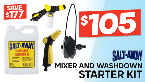 Salt-Away Mixer and Washdown Starter Kit