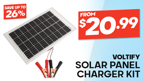 Voltify Mono PERC Solar Panel Charger Kit 12V