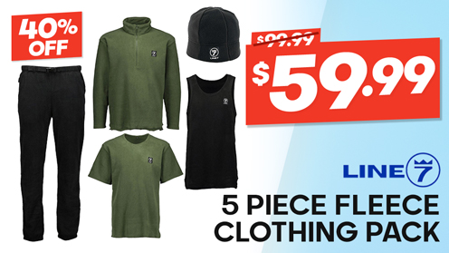 Line 7 Recycled Polyester Mens 5 Piece Fleece Clothing Pack