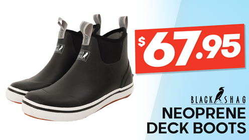 Black Shag Neoprene Deck Boots
