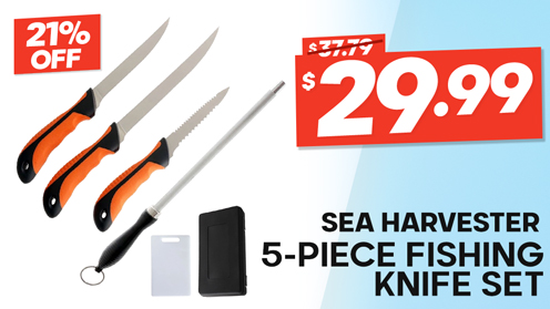 Sea Harvester 5-Piece Fishing Knife Set