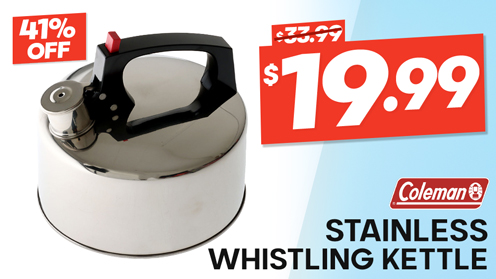 Coleman Stainless Steel Whistling Kettle 2.5L