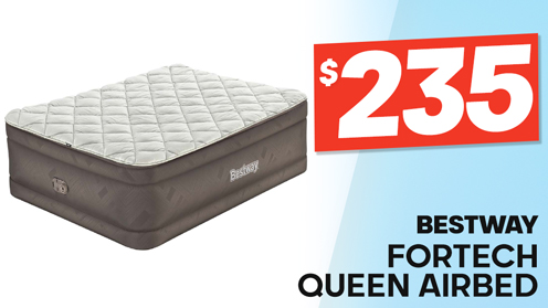 Bestway Fortech Duvet Top Queen Airbed with Built-in AC Pump