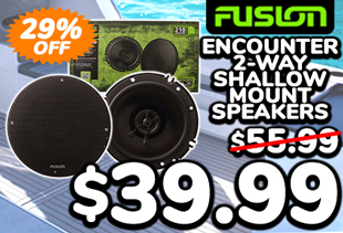 Fusion Encounter 2-Way Shallow Mount Speakers 6in 210w
