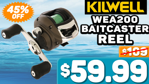 Kilwell WEA200 Baitcaster Reel with Braid