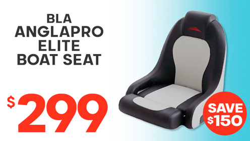 BLA Anglapro Recon Elite Boat Seat with Flip-Up Bolster