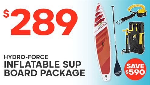 Hydro-Force Fastblast Tech Inflatable Stand Up Paddle Board Package 12ft 6in