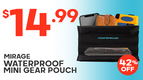 Mirage Waterproof Mini Gear Pouch 22.5 x 13cm