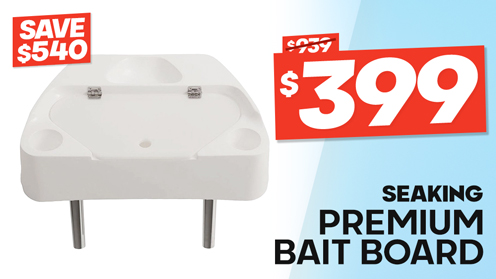 SeaKing Bay Premium Fibreglass Bait Board - 625 x 390mm