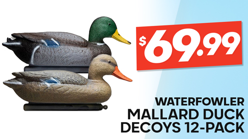 Waterfowler Mallard Duck Decoys 12-Pack 15in - 6 Drake 6 Hen