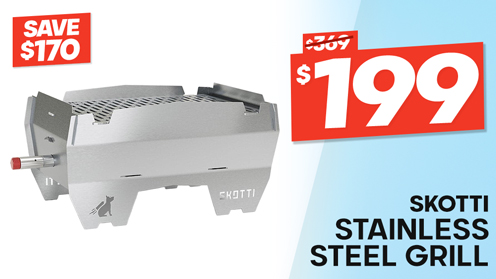 SKOTTI Stainless Steel Grill