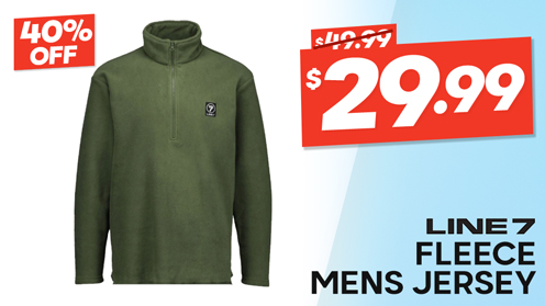 Line 7 High Collar Fleece Quarter Zip Mens Jersey 220gsm
