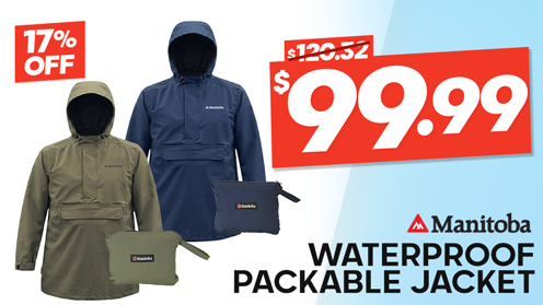 Manitoba Storm Compact 3 Waterproof Packable Jacket