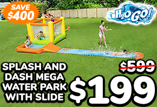 H2OGO! Splash and Dash Mega Water Park with Slide