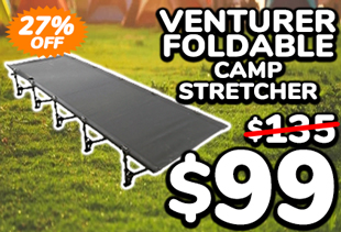 Venturer Foldable Camp Stretcher 190x65cm