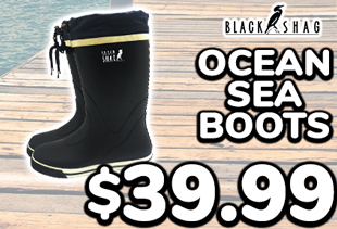 Black Shag Ocean Sea Boots