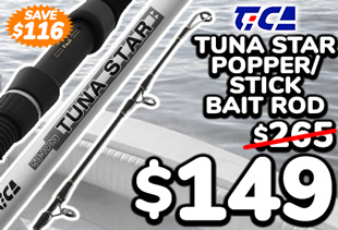 TiCA Tuna Star 802 Spinning Popper / Stick Bait Rod 8ft 50lb 2pc
