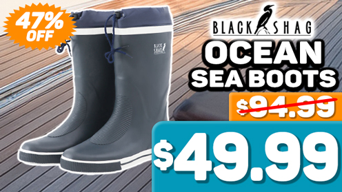 Black Shag Ocean Sea Boots