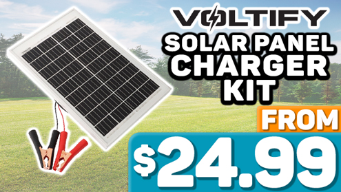 Voltify Mono PERC Solar Panel Charger Kit 12V