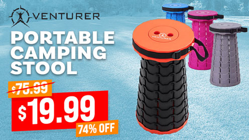 Venturer Portable Collapsible Camping Stool