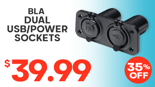 BLA USB and Power Sockets - Dual Flush Mount 12V
