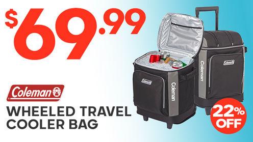 Coleman 42-Can Wheeled Travel Cooler Bag 30L