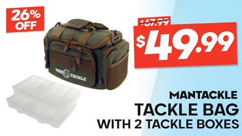 ManTackle Tackle Bag with 2 Tackle Boxes