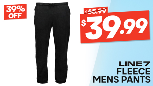 Line 7 Dry Seat Fleece Mens Pants 220gsm