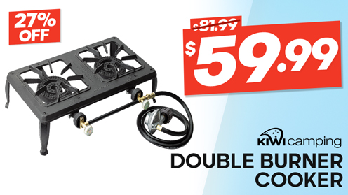 Kiwi Camping Double Burner Country Cooker