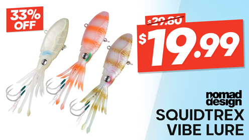 Nomad Design Squidtrex Vibe Squid Lure 110mm 49.6g