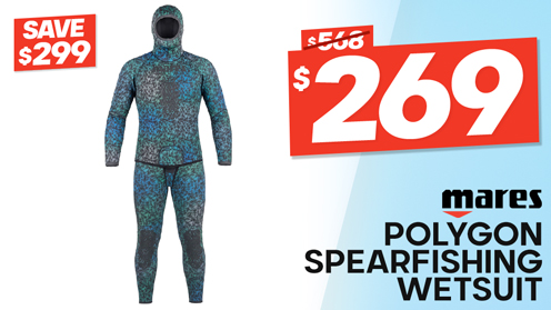 Mares Polygon 5.0 Open Cell Mens Spearfishing Wetsuit