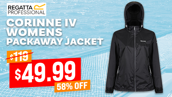 Regatta Corinne IV Womens Packaway Jacket Black